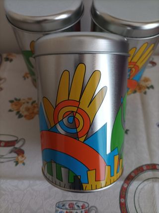 Set 3 barattoli con coperchio Pop-art