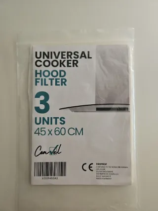 Filtros para campana extractora 3 unidades