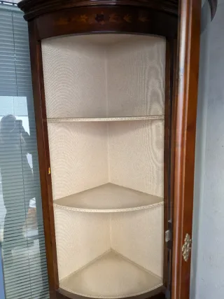 Rinconera antigua madera y cristal