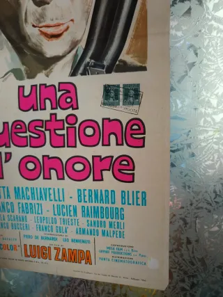 Locandina Una Questione D'Onore Tognazzi anni 70
