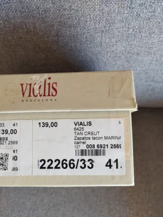 Zapatos Vialis Marrones T-Strap Tacón