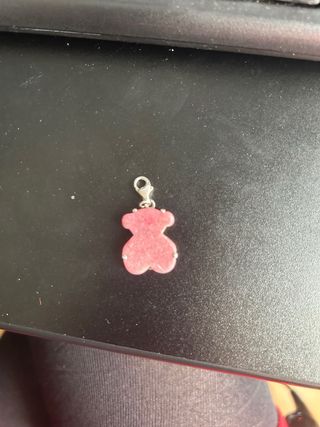 Colgante Tous Oso Rosa Plata