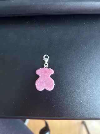 Colgante Tous Oso Rosa Plata