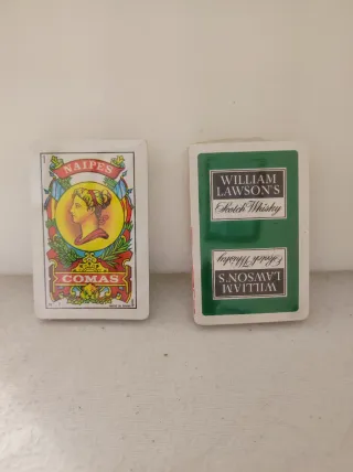 2 juegos de naipes de publicidad whisky