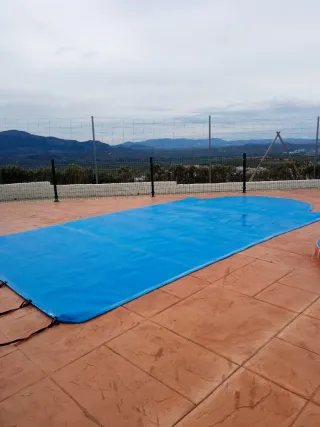 Manta Térmica Piscina Romana Azul