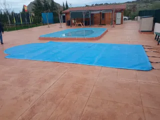Manta Térmica Piscina Romana Azul