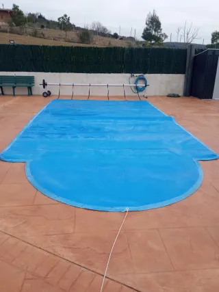 Manta Térmica Piscina Romana Azul