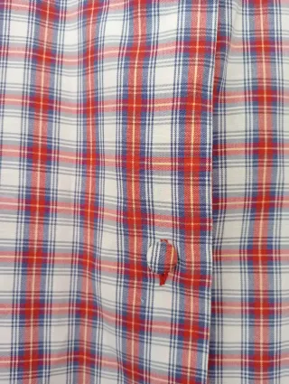 Blusa cuadros señora manga larga