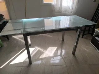 Mesa comedor cristal opaco 70x110