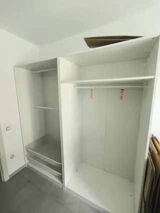 2 Armarios Blancos Ikea sin puertas