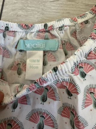Mono corto niña Obaibi 18 meses
