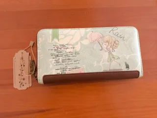 Cartera monedero primavera beige