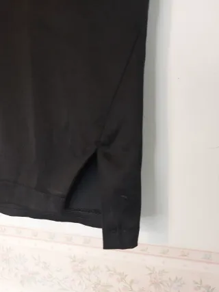 Gonna Vintage Raso Nero Spacchi Taglia 46