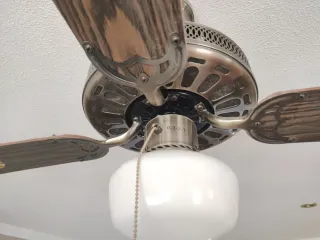 Lote de 4 Ventiladores de techo madera y metal