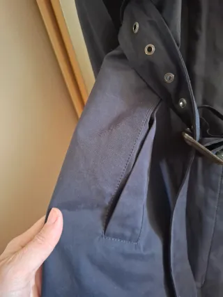 Trench/gabardina Mango azul marino