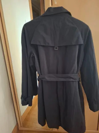 Trench/gabardina Mango azul marino