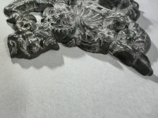 Antiguo mascarón de fuente hierro fundido