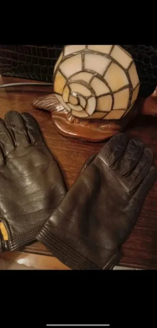 Guantes piel vintage