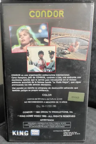 Película VHS Cóndor Los Ángeles 1999