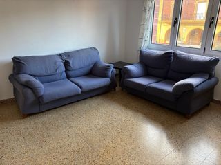 2 piezas de Sofá azul