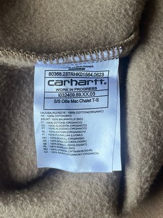 Sudadera Carhartt Talla S Marrón