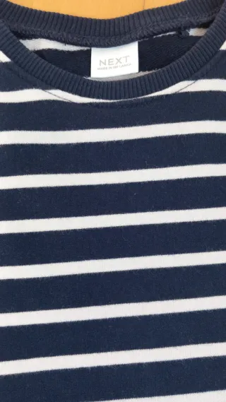 Jersey niña rayas con flor