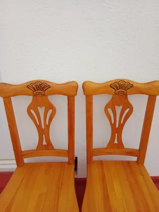 Set di 2 sedie in legno