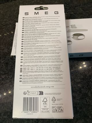 Faqueiro Smeg 4 Peças Prata