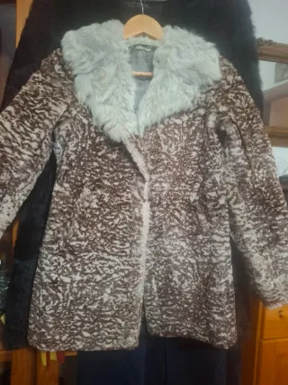 Abrigo de pelo natural vintage