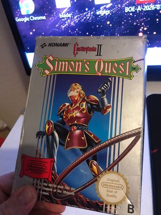 Castlevania II: Simon's Quest NES Juego y Manual