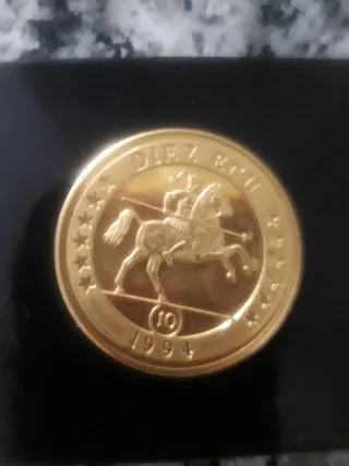 Moneda 10 ECU Islas Canarias 1994