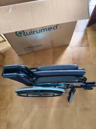 Silla de ruedas acero plegable