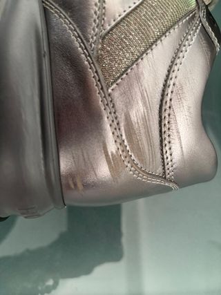 Hogan Interactive Pelle Metallizzata Argento