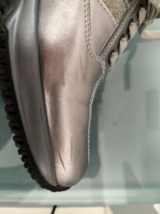 Hogan Interactive Pelle Metallizzata Argento