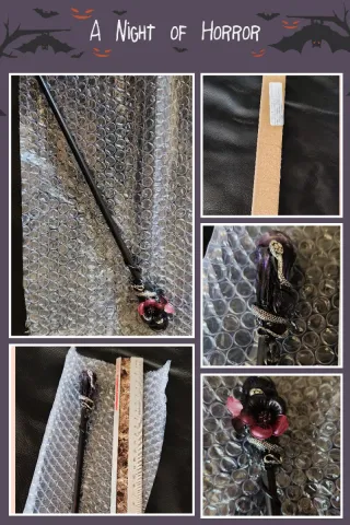 Varita Mágica Bruja para disfraz, dos modelos.