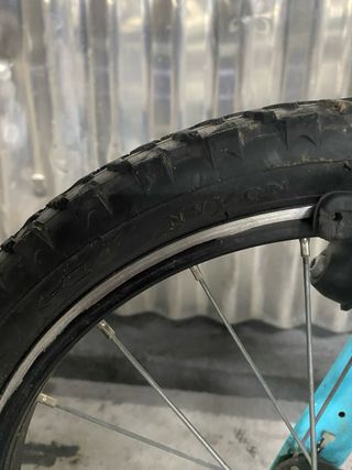 Bicicleta Btwin 16 Azul y Negra