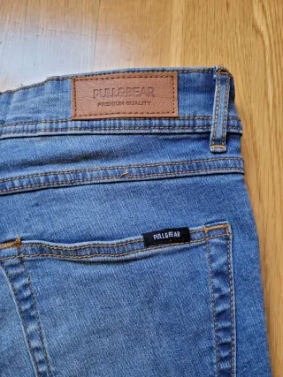 Vaqueros Pull&Bear Skinny Fit Azul Talla M
