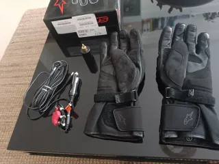 Guantes Alpinestars Negros, calefactables. Talla L