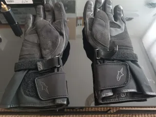 Guantes Alpinestars Negros, calefactables. Talla L