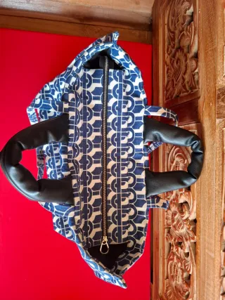 Bolsa shopping Tous Azul y Blanco