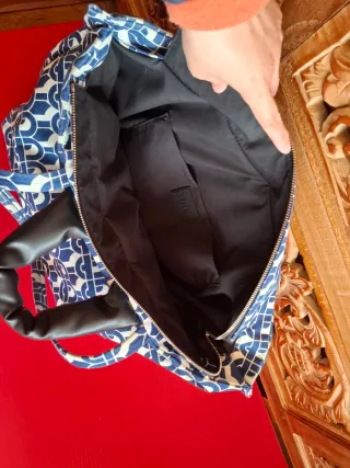 Bolsa shopping Tous Azul y Blanco