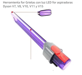 Strumento Dyson per fessure con luce LED