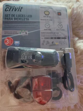 Set Luces LED Crivit para Bicicleta
