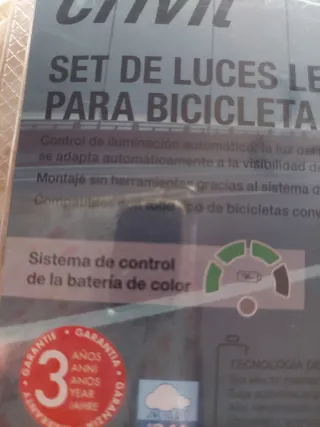 Set Luces LED Crivit para Bicicleta