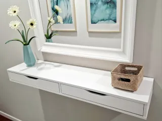 Estante flotante Ikea Ekby Alex con cajones