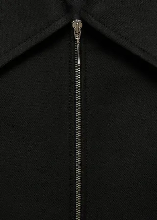 Abrigo negro de mujer MANGO