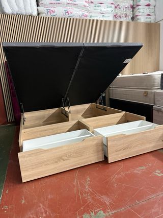 Cama King 180x200 canape ZAPATERO/colchon visco