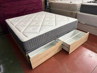 Cama King 180x200 canape ZAPATERO/colchon visco