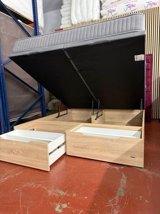 Cama King 180x200 canape ZAPATERO/colchon visco