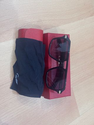 Gafas Cartier Negras y Doradas